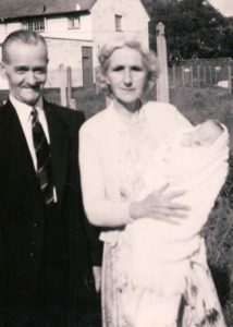 Charles Edward and Ciss with baby. Photo courtesy Dylis Lloyd Johnson Collection